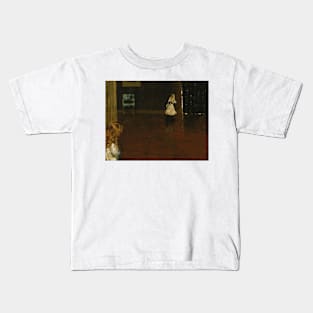 Hide and Seek by William Merritt Chase Kids T-Shirt